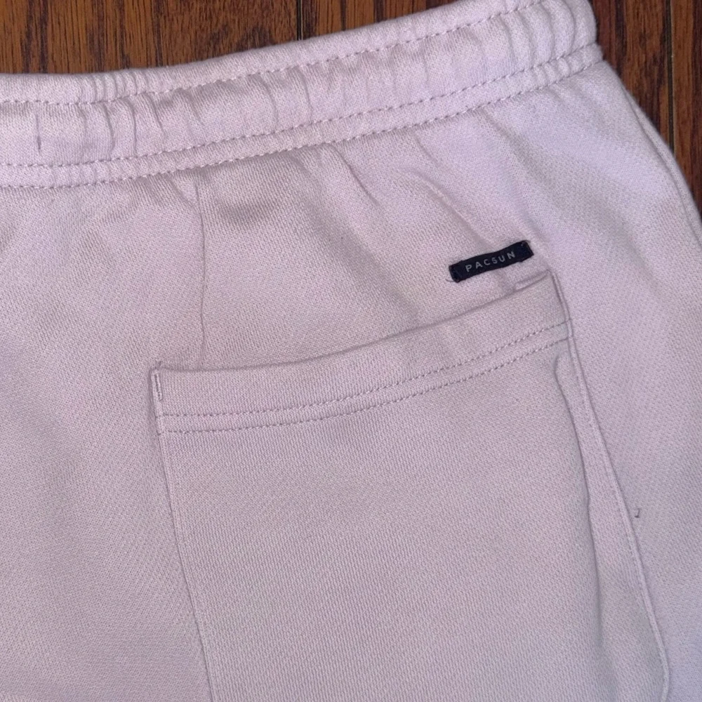Pacsun Men’s Mauve Colorblock Fleece Volley Sweat Shorts | Size Medium - Picture 7 of 11